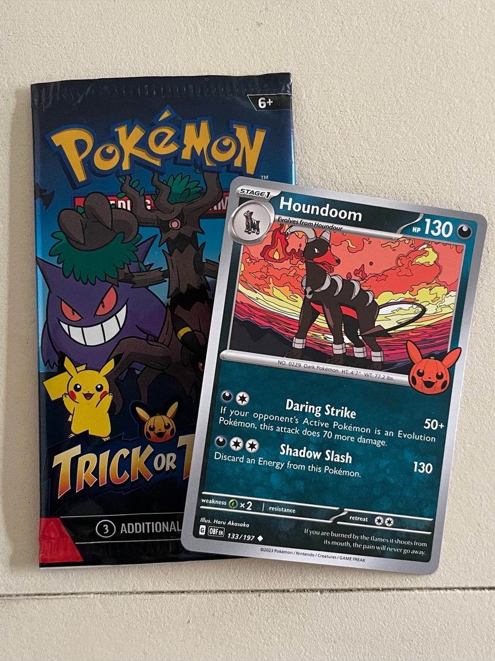 NEW houndoom pokemon card